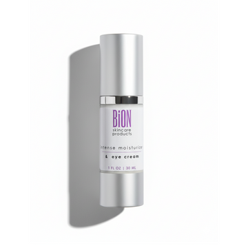 BiON Skincare Intense kosteuttava päivävoide ja silmänympärysvoide 2-in-1, kermaista koostumusta kasvojen ja silmien alueelle