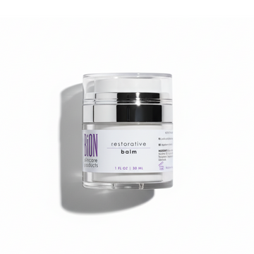 BiON Skincare Restorative Balm kasvovoide, rauhoittava ja kosteuttava voide ihon palauttamiseen ja pehmeyteen.
