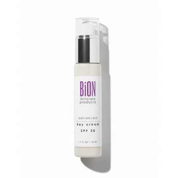 BiON Skincare Advanced Day Cream SPF30 kasvovoide fysikaalisella aurinkosuojalla, kevyt ja kosteuttava päivävoide kasvoille.